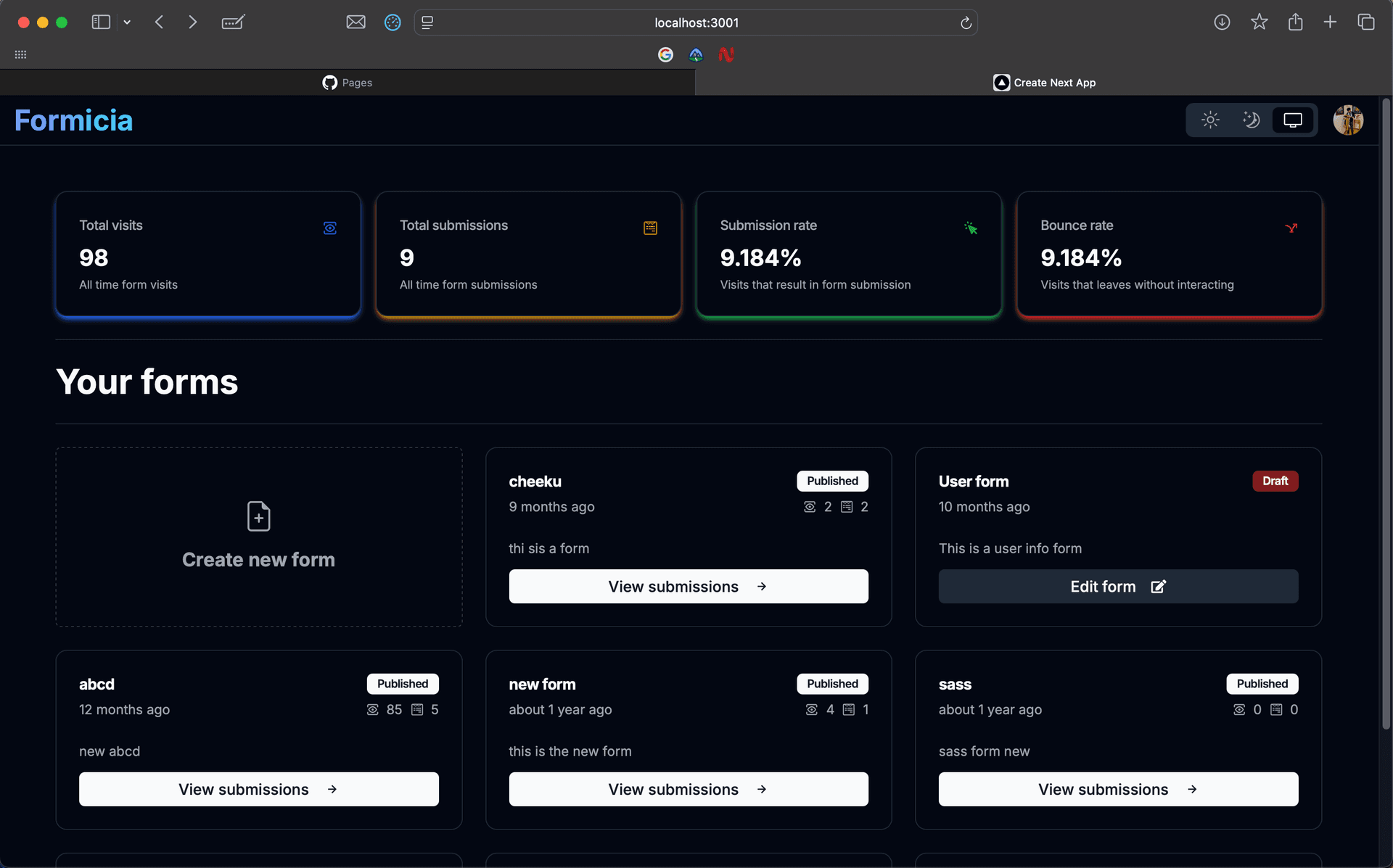 FORMICIA - FORM BUILDER